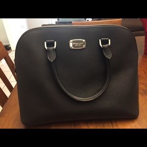 Michael Kors Black Satchel Leather Purse